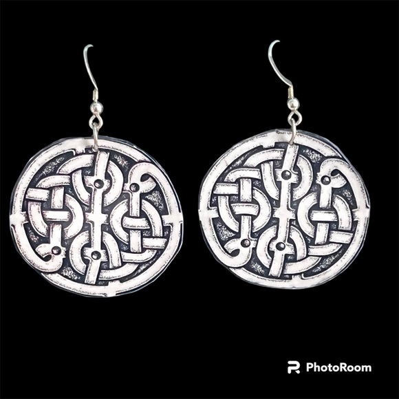 Hand Crafted Jewelry - Celtic Knot Earrings Lightweight Bohemian Earrings